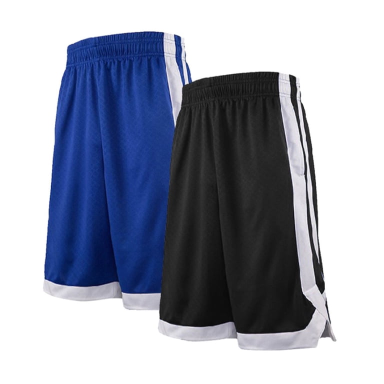 TopTie 2-Tone Basketball Shorts For Men with Pockets, Pocket
