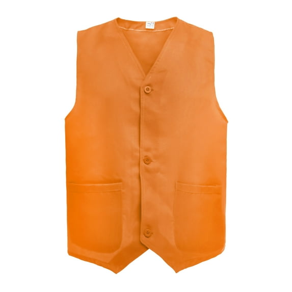 TopTie Supermarket Volunteer Uniform Vest / Security Services Workwear Vest-Orange-M