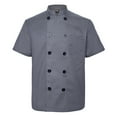 thumbnail image 1 of TopTie Unisex Short Sleeve Chef Coat Jacket, Dark Gray, 1 of 6