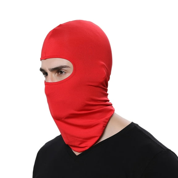 TopTie Unisex Summer Balaclava Full Face Covering Bandana Protection Polyester-Red
