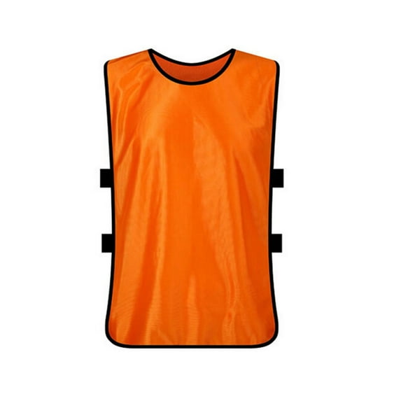 TopTie Wholesale Training Vests, Football Jersey, Pinnies for Soccer Team, Adult & Youth & X-Large-Orange-50 Pcs Adult