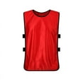 thumbnail image 1 of TopTie Wholesale Training Vests, Football Jersey, Pinnies for Soccer Team, Adult & Youth & X-Large-Red-50 Pcs Child, 1 of 8