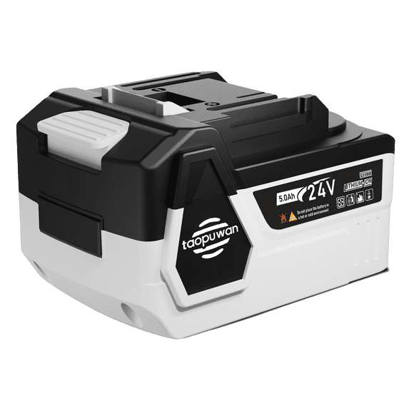Topwire TopWire 24V 5Ah Lithium-Ion Battery for Power Tools, Black/White ...
