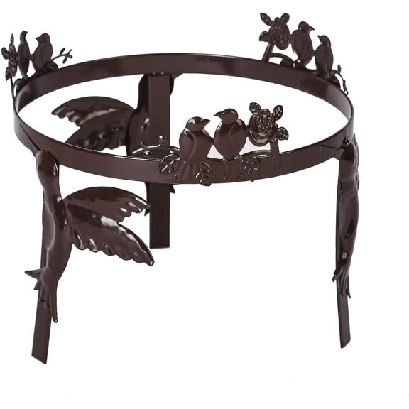 Topadorn Gazing Ball Stand Garden Hardware Metal Stand for 10-Inch or 12-Inch Gazing Globes Garden Pedestal, Black