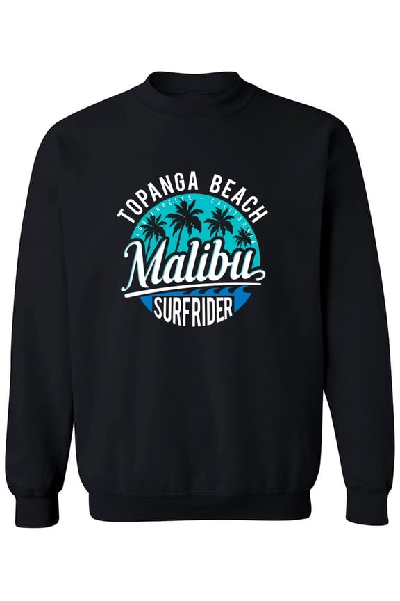 Topanga Beach Malibu Sweatshirt Men -Image by Shutterstock, Male Medium