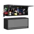 thumbnail image 1 of Topass Multipurpose 12.5" x 31.5" x 14" Metal Wall Mount Garage Cabinet with Door, Black Grey, 1 of 5
