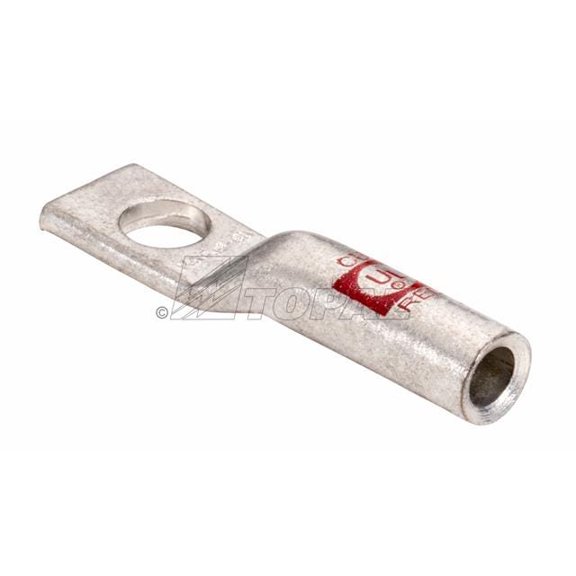 Topaz 3009 Compression Long Barrel Lug, Copper, 4/0, 486AMP, 35KV, Purple