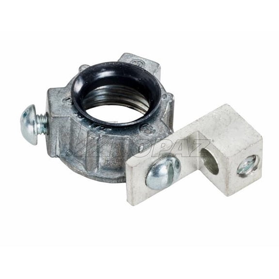 Topaz 326 Metallic Grounding Bushing, Die Cast Zinc, 2", Female Threaded