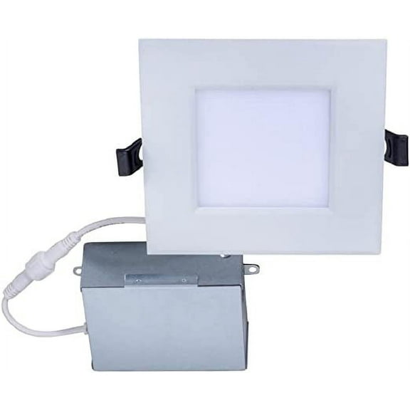 Topaz 4" Square CCT Selectable, LED Slim Fit Recessed Downlight, 9W, White