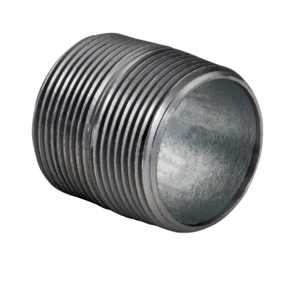 Topaz 64552 Rigid Conduit Nipple, Galvanized Steel, 1-1/2"x2"