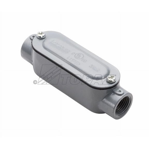 Topaz C1CG C Type Conduit Body, Die Cast Aluminum, Wall Mount, Hub Size-1/2"