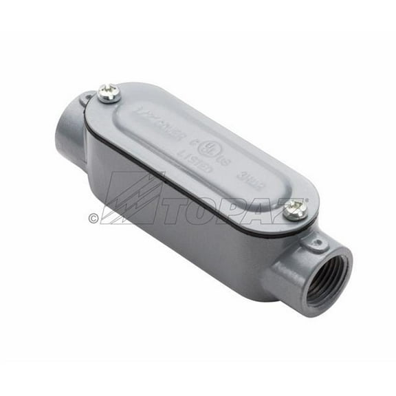 Topaz C2CG C Type Conduit Body, Die Cast Aluminum, Wall Mount, Hub Size-3/4"