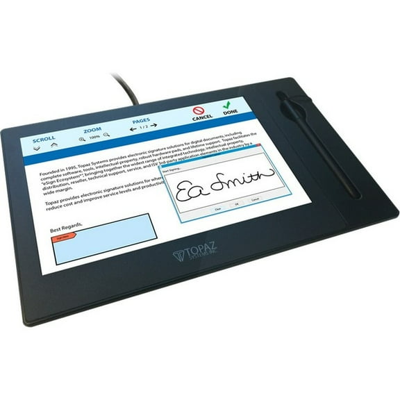 Topaz GemView TD-LBK101VT-USB-R Signature Pad TDLBK101VTUSBR