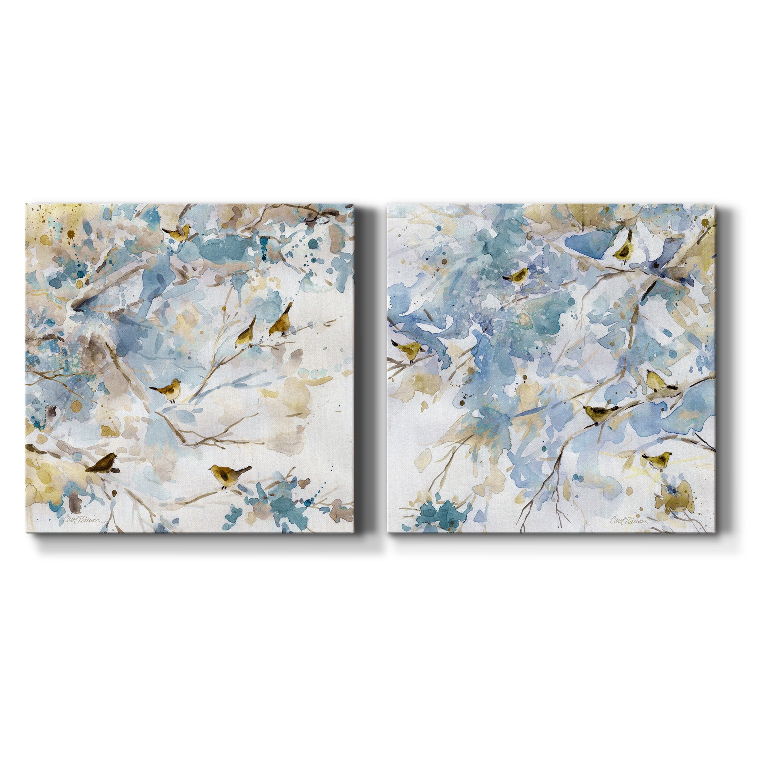 Topaz Spring I - Premium Gallery Wrapped Canvas - Ready to Hang Set of 2 - 10 x 10 Each
