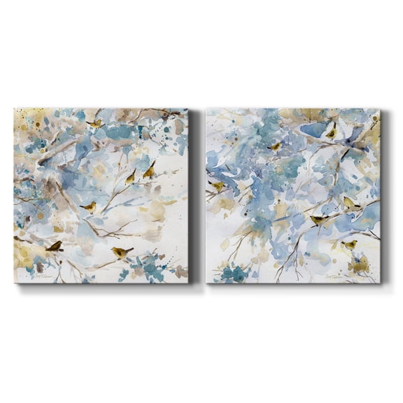 Topaz Spring I - Premium Gallery Wrapped Canvas - Ready to Hang Set of 2 - 40 x 40 Each
