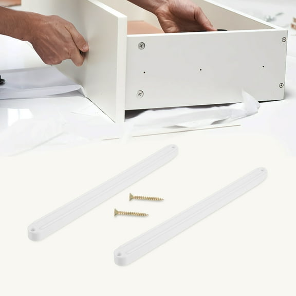 Topb 11.79 x 0.63 x 0.55in Plastic Rails Drawer Slides 2 Piece