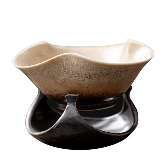 Topbathy Vintage Ceramic Tea Infuser Yellow for Home Decor and Efficient Straining 1Set