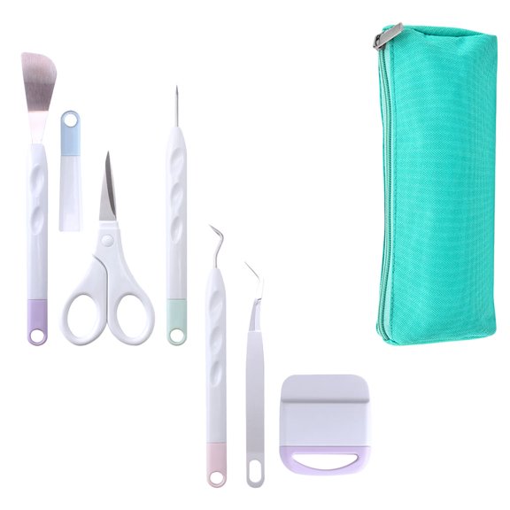 Topbathy 1 Set Vinyl Weeding Tool Set Precision Cutting Tools for Artists Assorted Color