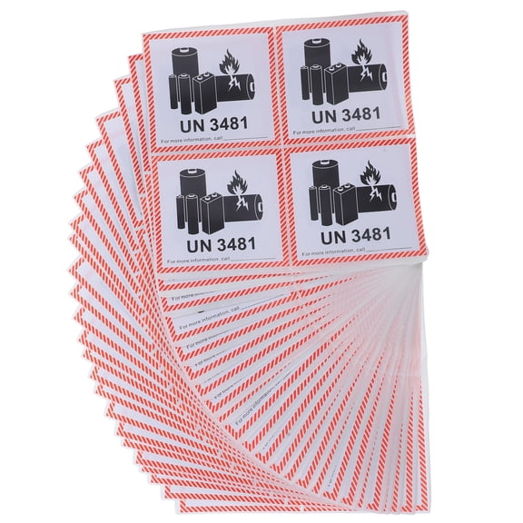 Topbathy Shipping Safety Warning Sticker Labels 100 Sheets Black Copper for Logistics Providers