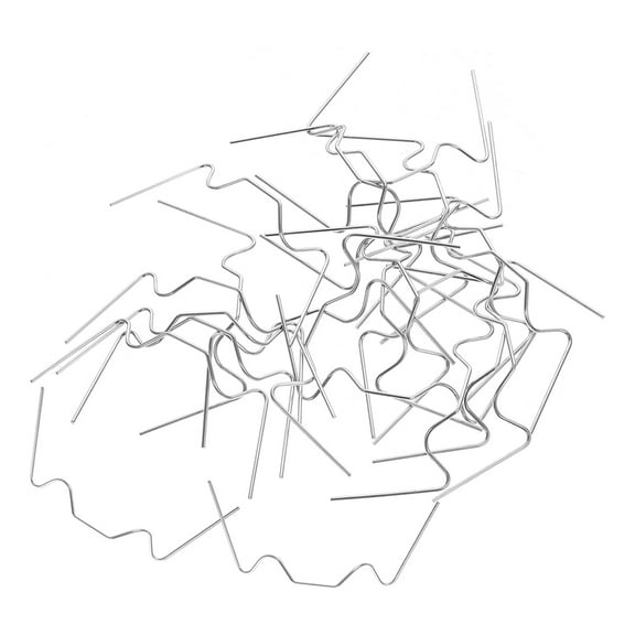 Topbathy 100Pcs Silver Greenhouse Glass Pane W Wire Clips with Rust Resistant Stainless Steel Material