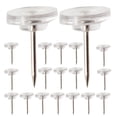 thumbnail image 1 of Topbathy 100Pcs Transparent Push Pins for Office and Home Use Clear Thumbtacks for Bulletin and Map Boards, 1 of 7