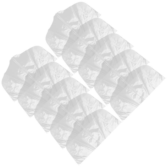 Topbathy 10Pcs Clear Plastic Clothes Covers for Hanging Clothes Reusable Wardrobe Protective Bags