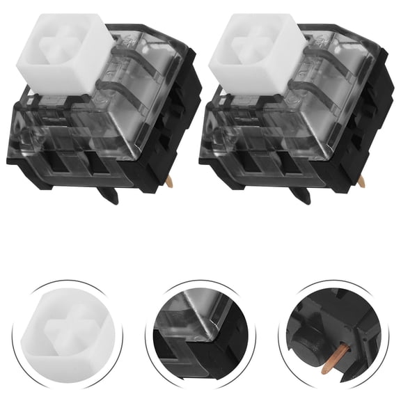 Topbathy 10Pcs Mechanical Keyboard Key Switches for Computer with Low Noise and Precision Tactile