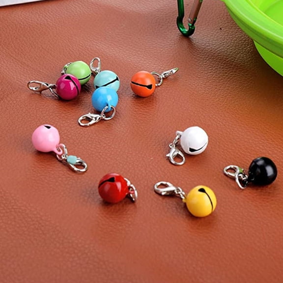 Topbathy Cat Collar Bells Metal Assorted Color 10pcs