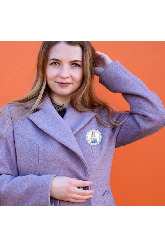 y 10Pcs Transparent Acrylic Photo Button Pins Versatile Clear Frame Craft Set