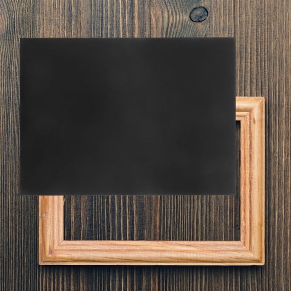 Topbathy 10-Pack Black PVC Sheets with Frosted Texture, Rigid Plastic Film for Picture Frame Inserts and Home Decoration