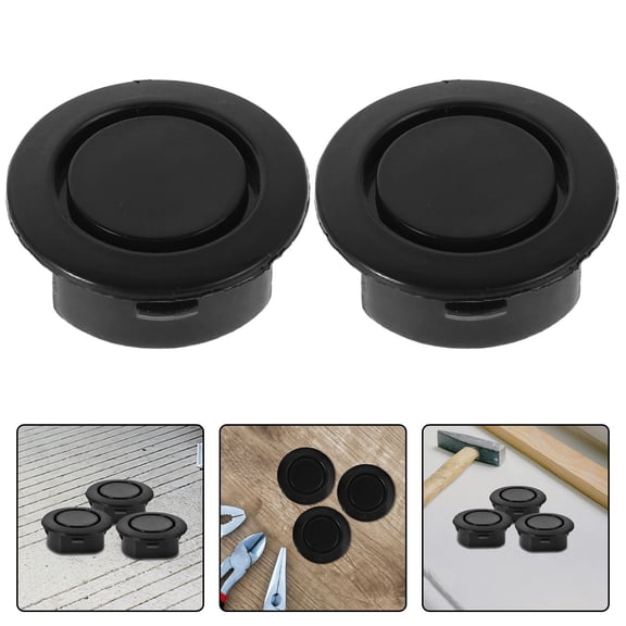 Topbathy 10Pcs Black Car Bumper Hole Covers Protective Durable Plastic Caps for Front Rear or Holes