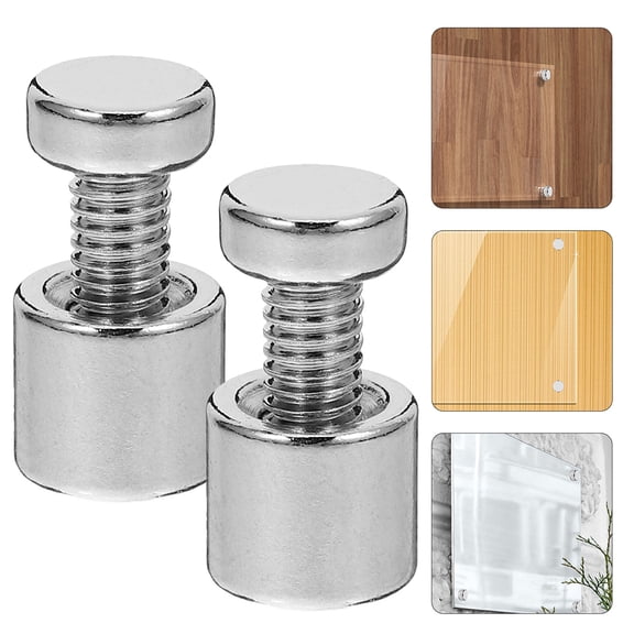 Topbathy 12Sets Metal Standoff Screws Easy Install Sign Mounting Hardware for Acrylic Frames