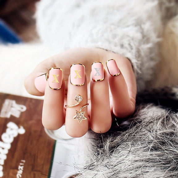Topbathy 12Sheets Mini Number Stickers for Manicure Decoration Copper Nickel Tiny Flat Mixed