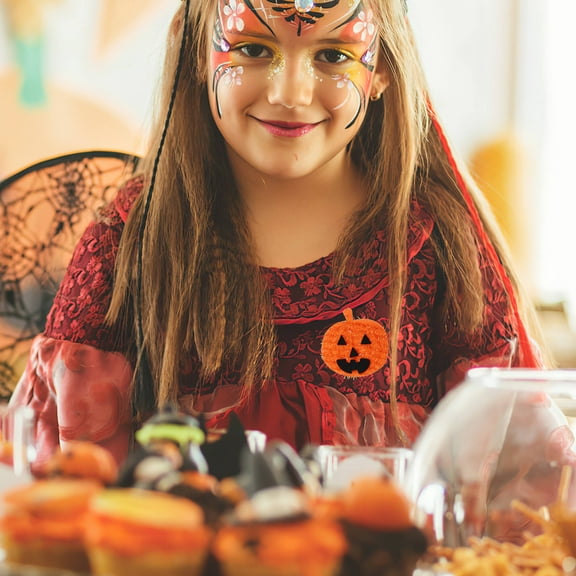 Topbathy 12Pcs Appliques Orange Pumpkin Patch for Decor and Clothing