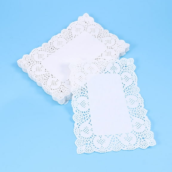 Topbathy 140Pcs White Lace Paper Doilies Cake Pads for Party Table and Food Presentation
