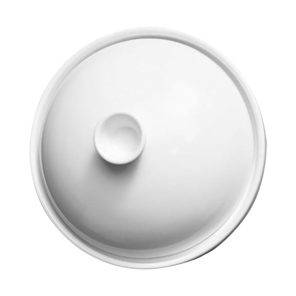 Topbathy White Ceramic Bird's Nest Bowl Sturdy and Adorable for Soup and Steamed Eggs