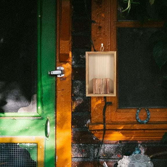 Topbathy Wall Hanging Decor Wall Hanging Frame Light Brown Wood 1Pcs Home Decorations