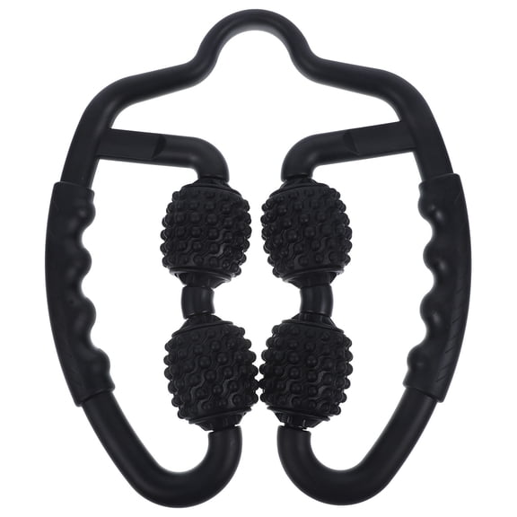 Topbathy 1Pc Massage Roller for Muscle Relaxation Black Material Easy Use for Blood Circulation