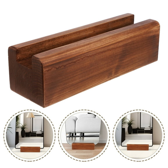 Topbathy Wooden Full Length Mirror Stand Support with Slot Design for Safe and Convenient Use in Assorted Color