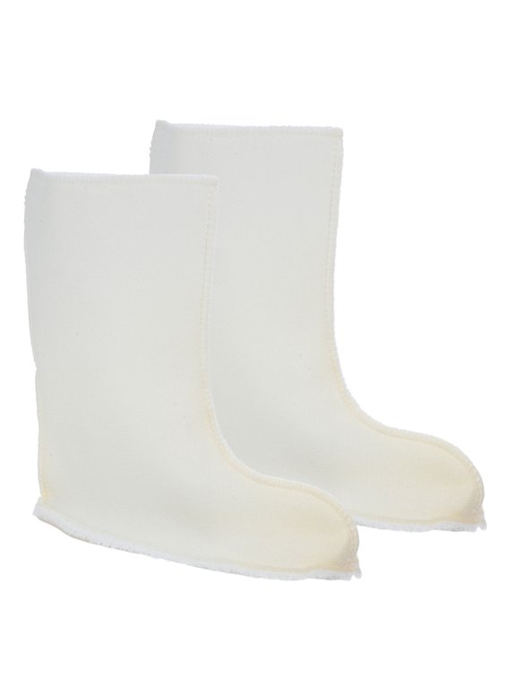 y 1Pair Boot Liners White Fleece Lining Soft Cotton Material for Rain Boots Cold Weather