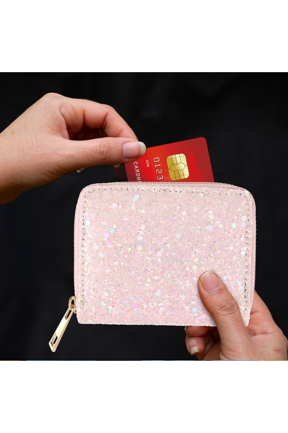 y 1Pc Zipper Wallet Women PU Pink Storage for Small Items Trendy