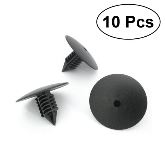 Topbathy 10Pcs Plastic Car Rivet Black Auto Trim Clips for Fast Car Bumper and Side Skirt Installation