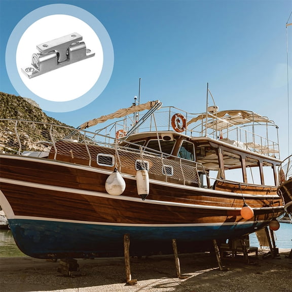Topbathy Spring Ball Door Latch Stainless Steel Heavy Duty Marine Boat Cabinet Catch Plated Silver