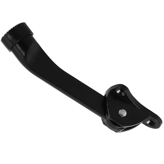 Topbathy Black Metal Kickdown Door Stopper for Home Use with Stable Door Hold Function