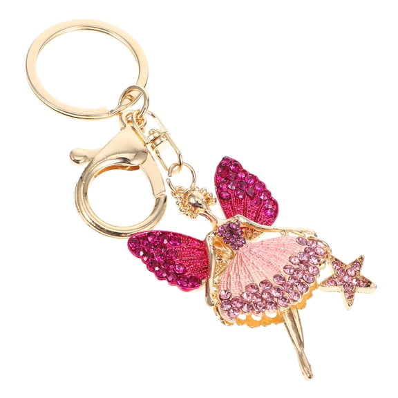 Topbathy 1 Set Metal Bag Pendant Charms Keyring for Girls, Decorative Bag Accessories, Party Favor