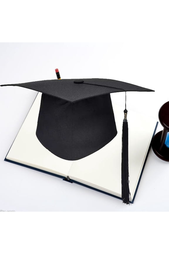 y Unisex Graduation Hat for School Events Black 1Set