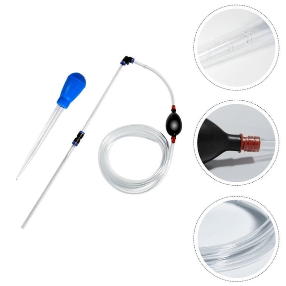 Topbathy Professional Aquarium Faeces Cleaner Tool for Effective Tank Maintenance and Cleaning Silver Plastic 1 Set