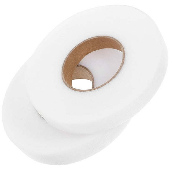 Topbathy No Sew Hemming Tape for Clothes White Cotton Heat Bond Iron on Adhesive Seam Tape