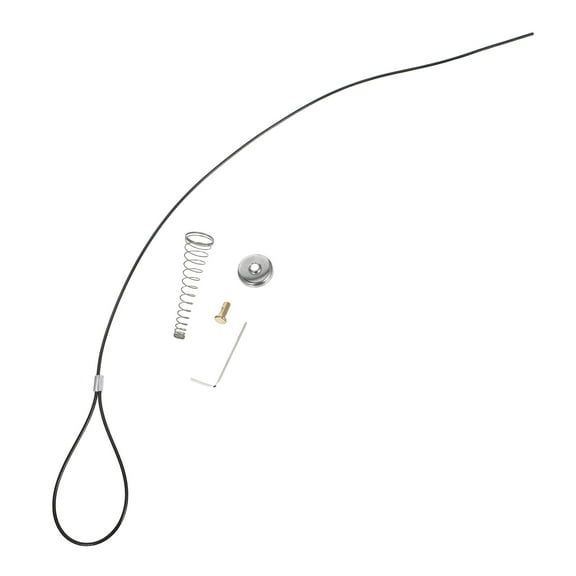 Topbathy Stainless Steel Iron PVC Spring Loaded Gate Latch Cable Pull Assorted Colors for Doors 2Sets