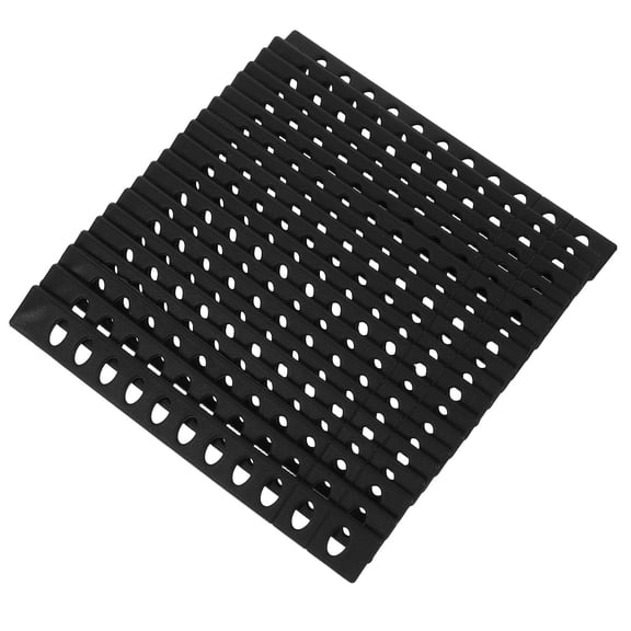 Topbathy 20Pcs Kitchen Knives Accessories Black Plastic Covers with Blade Guard for Home Use